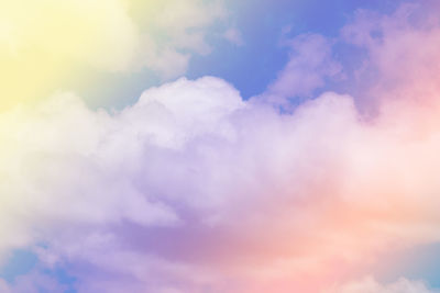 Low angle view of clouds in sky