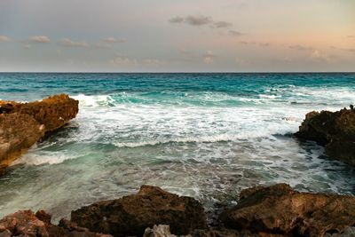 Scenic view of sea against sky