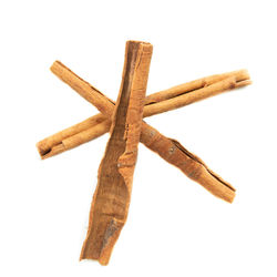 High angle view of broken wood on white background