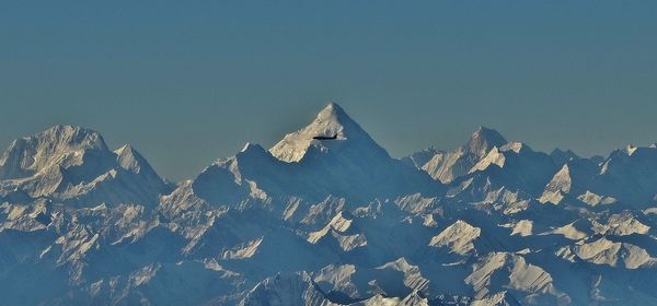 Snow covered mountain against sky