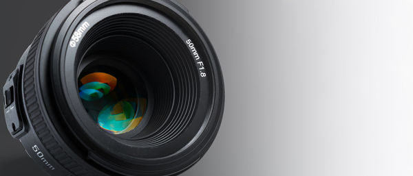Close-up of camera