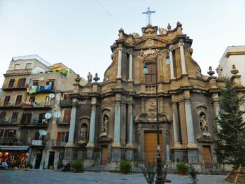 Low angle view of a temple