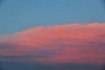 Clouds in sky at sunset