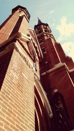 Low angle view of building against sky