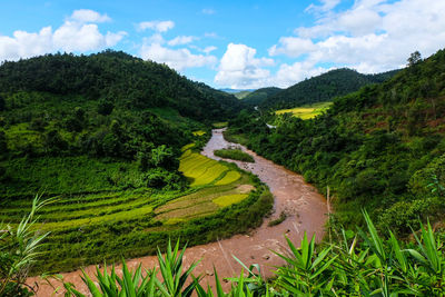 Scenic view of landscape against sky