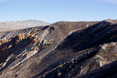 Scenic view of ubehebe crater against sky