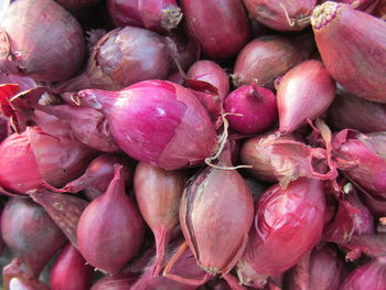 Full frame shot of onions