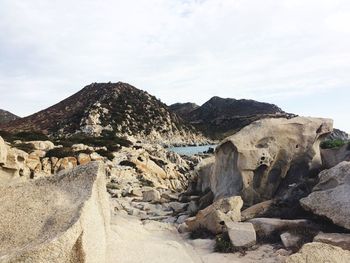 Scenic view of mountain against sky