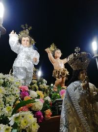 Low angle view of statue