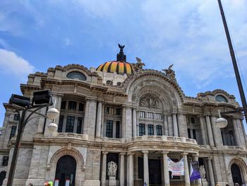 Low angle view of historical building