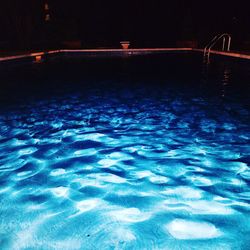 Swimming pool at night