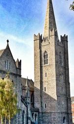 Low angle view of church against sky