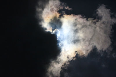 Low angle view of sky at night