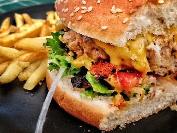 Close-up of food on plate