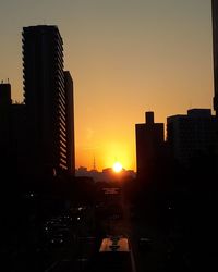 Cityscape at sunset