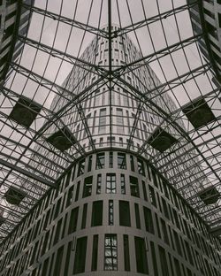 Low angle view of skylight