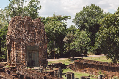 Old historical building in forest