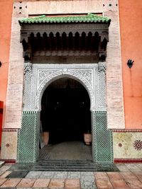 Entrance of historic building