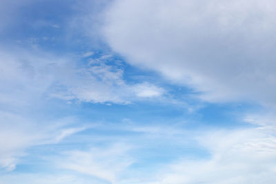 Low angle view of clouds in sky