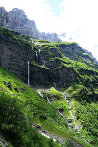 Scenic view of rocky mountains against sky