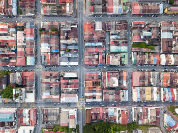 Aerial view of buildings in city