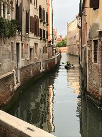 Canal amidst buildings against sky