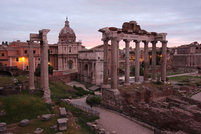 Old temple against sky