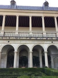 Low angle view of historical building against sky