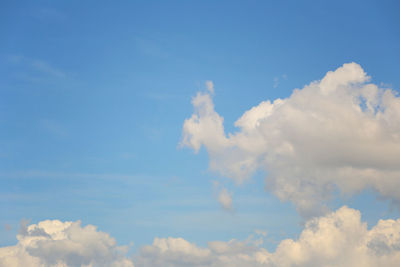 Low angle view of clouds in sky