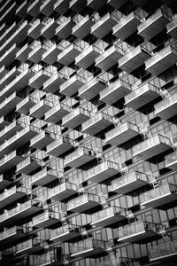 Low angle view of apartment building