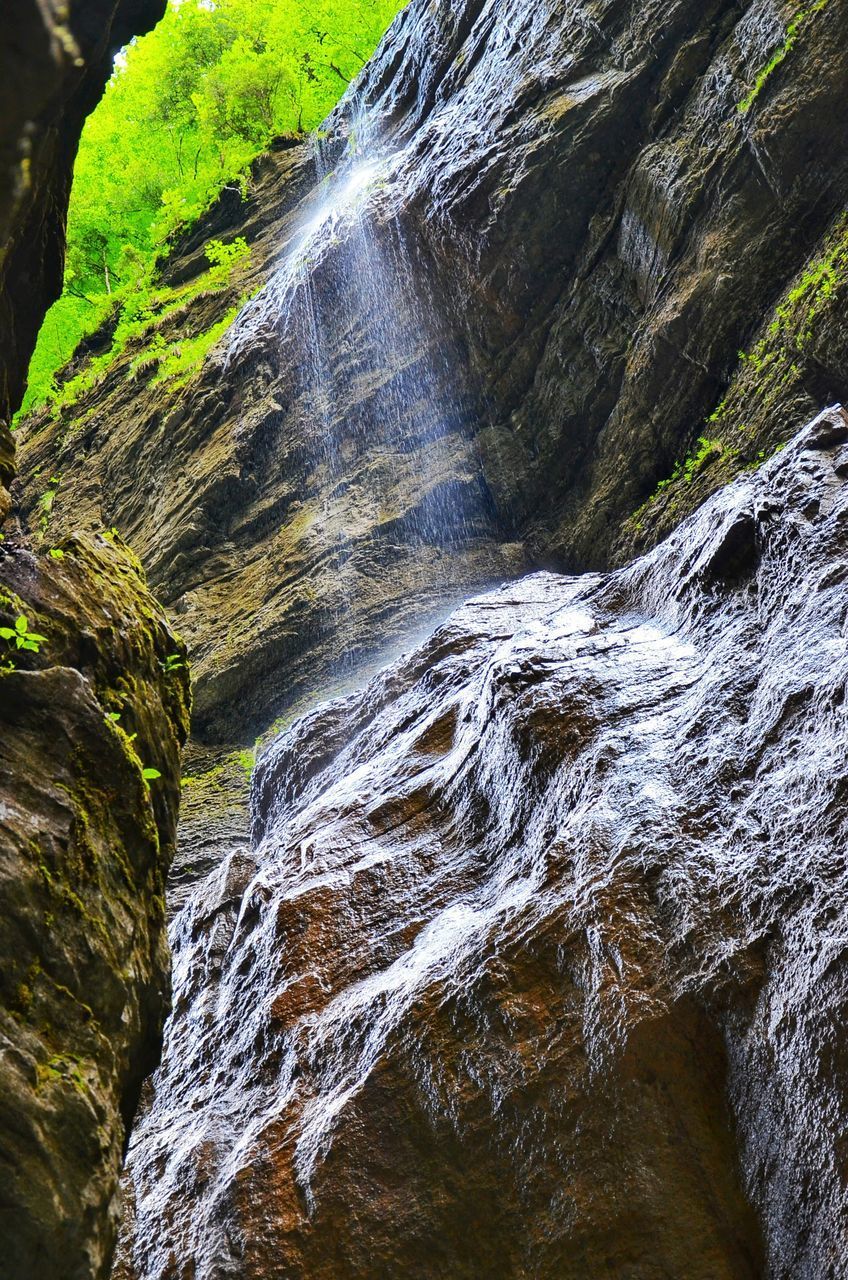 VIEW OF WATERFALL IN ROCK
