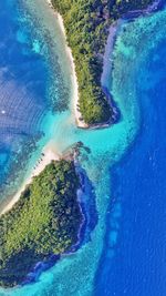 High angle view of sea