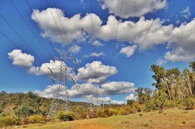 Scenic view of field against cloudy sky