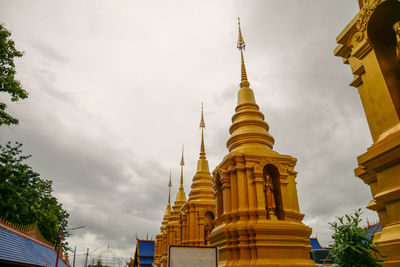 Low angle view of buildings against sky