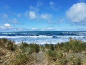 Scenic view of sea against sky