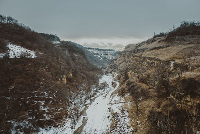 Scenic view of mountain range