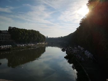 Scenic view of river against sky