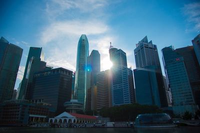 Low angle view of buildings against sky