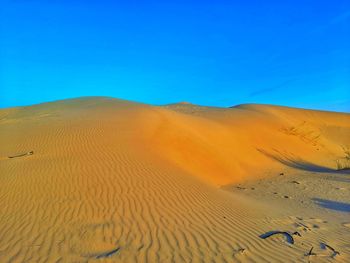 Sand dunes on desert of algeria