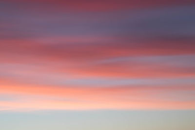 Scenic view of sea against dramatic sky during sunset