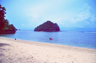 Scenic view of sea against sky