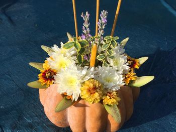 High angle view of flowering plant