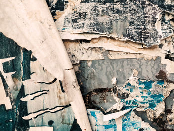 Full frame shot of old abandoned metal structure