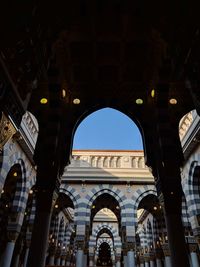 Low angle view of historical building