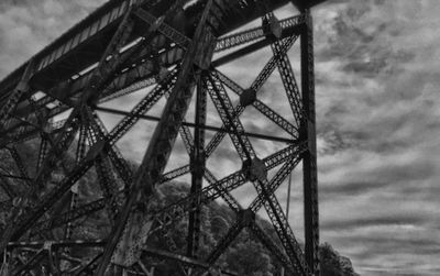 Low angle view of bridge against sky