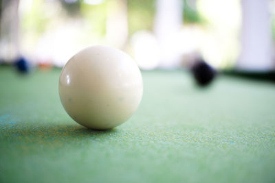 Close-up of ball on table