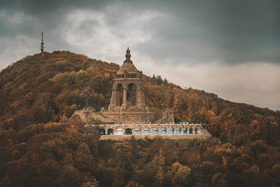 View of historical building against cloudy sky