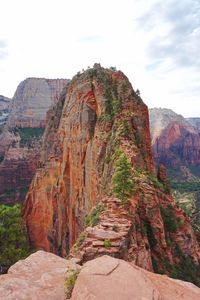 Rock formations on mountain