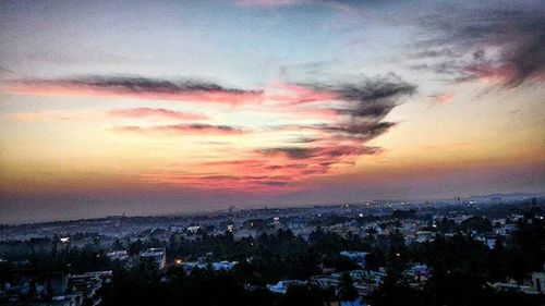 Cityscape at sunset