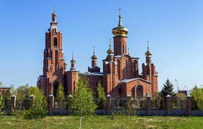 Russian church in city mineralnye vody,northern caucasus,russia.